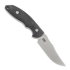 Hinderer Emmet Bowie Messer, stonewashed, black micarta