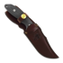 Hinderer Emmet Bowie kniv, stonewashed, black micarta