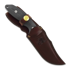 Hinderer Emmet Bowie Messer, stonewashed, black micarta