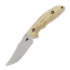 Hinderer Emmet Bowie Messer, stonewashed, natural micarta