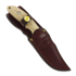Hinderer Emmet Bowie knife, stonewashed, natural micarta