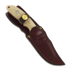 Hinderer Emmet Bowie Messer, stonewashed, natural micarta