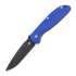 Hinderer Firetac Spanto Tri-Way Battle Black sulankstomas peilis, Blue G10
