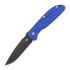 Coltello pieghevole Hinderer Firetac Spanto Tri-Way Battle Black, Blue G10