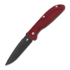 Hinderer Firetac Spanto Tri-Way Battle Black sulankstomas peilis, Red G10