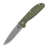 Hinderer Firetac Spanto Tri-Way Battle Bronze sulankstomas peilis, OD Green G10