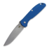 Hinderer Firetac Spearpoint sulankstomas peilis, working finish, mėlyna