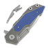 Hinderer Full Track Tri-Way Spearpoint folding knife, stonewash, blue