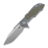 Hinderer Full Track Tri-Way Spearpoint kääntöveitsi, stonewash, oliivinvihreä