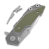 Hinderer Full Track Tri-Way Spearpoint kääntöveitsi, stonewash, oliivinvihreä