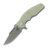 Hinderer - Jurassic Clip Point Magnacut Working Finish, translucent green
