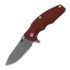 Coltello pieghevole Hinderer Jurassic Magnacut Slicer, Battle Bronze, Red