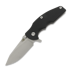 Hinderer Jurassic Magnacut Slicer Flat Grind sulankstomas peilis, Stonewash, Black