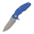 Hinderer Jurassic Magnacut Slicer Flat Grind sulankstomas peilis, Stonewash, Blue