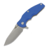 Hinderer Jurassic Magnacut Slicer Flat Grind kääntöveitsi, Stonewash, Blue