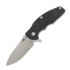 Hinderer Jurassic Magnacut Slicer Flat Grind kääntöveitsi, Stonewash Blue, Black