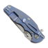 Hinderer Jurassic Magnacut Slicer Flat Grind sulankstomas peilis, Stonewash Blue, Black