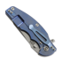 Hinderer Jurassic Magnacut Slicer Flat Grind sulankstomas peilis, Stonewash Blue, Translucent Green