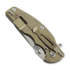 Hinderer Jurassic Magnacut Slicer Flat Grind sulankstomas peilis, Stonewash Bronze, Black