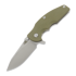 Hinderer - Jurassic Magnacut Slicer Flat Grind, Stonewash, OD Green