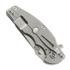 Hinderer Jurassic Magnacut Slicer Flat Grind sulankstomas peilis, Stonewash, Red