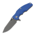 Hinderer Jurassic Magnacut Slicer Flat Grind sulankstomas peilis, Working Finish, Blue