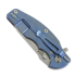 Hinderer Jurassic Magnacut Slicer sulankstomas peilis, Stonewash Blue, Black
