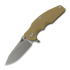 Hinderer Jurassic Magnacut Slicer sulankstomas peilis, Stonewash, Coyote