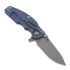 Coltello pieghevole Hinderer Jurassic Magnacut Slicer, Tri-Way Battle Blue, Blue G10