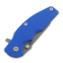Hinderer Jurassic Magnacut Slicer sulankstomas peilis, Tri-Way Battle Blue, Blue G10