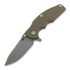 Coltello pieghevole Hinderer Jurassic Magnacut Slicer, Tri-Way Battle Blue, FDE G10