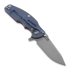Couteau pliant Hinderer Jurassic Magnacut Slicer, Tri-Way Battle Blue, Orange G10