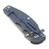 Couteau pliant Hinderer Jurassic Magnacut Slicer, Tri-Way Battle Blue, Orange G10