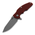 Coltello pieghevole Hinderer Jurassic Magnacut Slicer, Tri-Way Battle Blue, Red G10