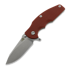 Hinderer Jurassic Magnacut Slicer Tri-Way Red G-10 sulankstomas peilis