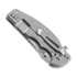 Hinderer Jurassic Magnacut Slicer sulankstomas peilis, Tri-Way Stonewash, Blue G10
