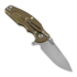 Hinderer Jurassic Magnacut Slicer sulankstomas peilis, Tri-Way Stonewash Bronze, Black G10