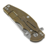 Hinderer Jurassic Magnacut Slicer sulankstomas peilis, Tri-Way Stonewash Bronze, Black G10