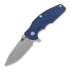 Hinderer Jurassic Magnacut Slicer sulankstomas peilis, Tri-Way Stonewash Bronze, Blue/Black G10