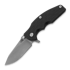 Hinderer Jurassic Magnacut Slicer sulankstomas peilis, Tri-Way Working Finish, Black G10