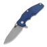 Coltello pieghevole Hinderer Jurassic Magnacut Slicer, Tri-Way Working Finish, Blue/Black G10