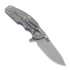 Coltello pieghevole Hinderer Jurassic Magnacut Slicer, Tri-Way Working Finish, Blue G10
