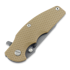 Coltello pieghevole Hinderer Jurassic Magnacut Slicer, Tri-Way Working Finish, Coyote G10