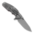 Couteau pliant Hinderer Jurassic Magnacut Slicer, Tri-Way Working Finish, Red G10