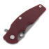 Coltello pieghevole Hinderer Jurassic Magnacut Slicer, Tri-Way Working Finish, Red G10