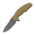 Hinderer Jurassic Magnacut Slicer sulankstomas peilis, Working Finish, Coyote