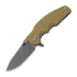 Coltello pieghevole Hinderer Jurassic Magnacut Slicer, Working Finish, Coyote