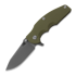 Hinderer Jurassic Magnacut Slicer sulankstomas peilis, Working Finish, OD Green