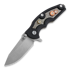 Coltello pieghevole Hinderer Jurassic Spearpoint, stonewash bronze, Gear Theme black