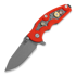 Coltello pieghevole Hinderer Jurassic Spearpoint, working finish, Gear Theme orange